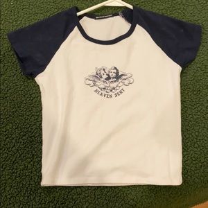 Navy blue/white shirt